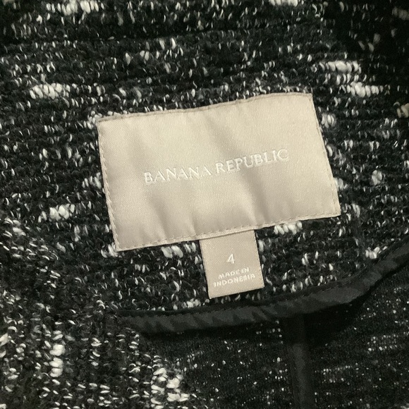 Banana republic black rocker jacket side zipper size 4 - Picture 2 of 10